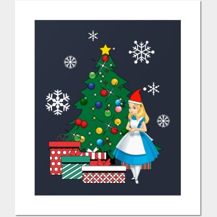 Alice In Wonderland Around The Christmas Tree Posters and Art